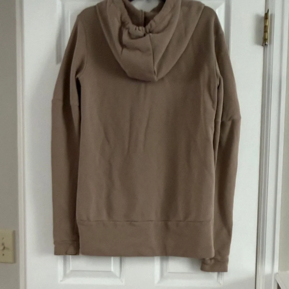 ALO Small Women’s Renown Heavy Weight Hoodie Brown Hooded Pullover Sweatshirt